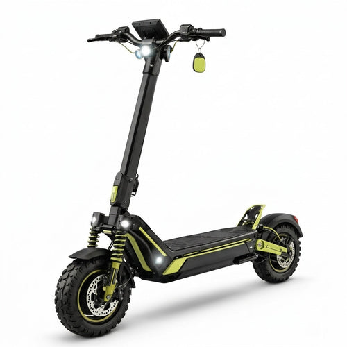 VORTEX Z10 2x2 Connected Patinete eléctrico con APP. Con una potencia combinada de 4000W, doble suspensión, autonomía de hasta 65 km, Cumple con la normativa española de circulación
