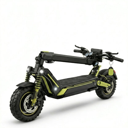 VORTEX Z10 2x2 Connected Patinete eléctrico con APP. Con una potencia combinada de 4000W, doble suspensión, autonomía de hasta 65 km, Cumple con la normativa española de circulación