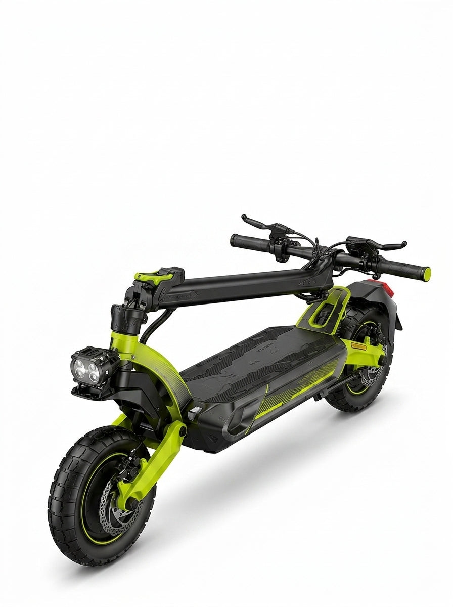 VORTEX X9 2x2 Connected Patinete eléctrico con APP. Con una potencia combinada de 1600 W, doble suspensión, autonomía de hasta 55 km, Cumple con la normativa española de circulación